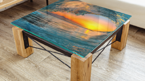 Artboard table produced by VersaObject Co-I series of flatbed inkjet printers