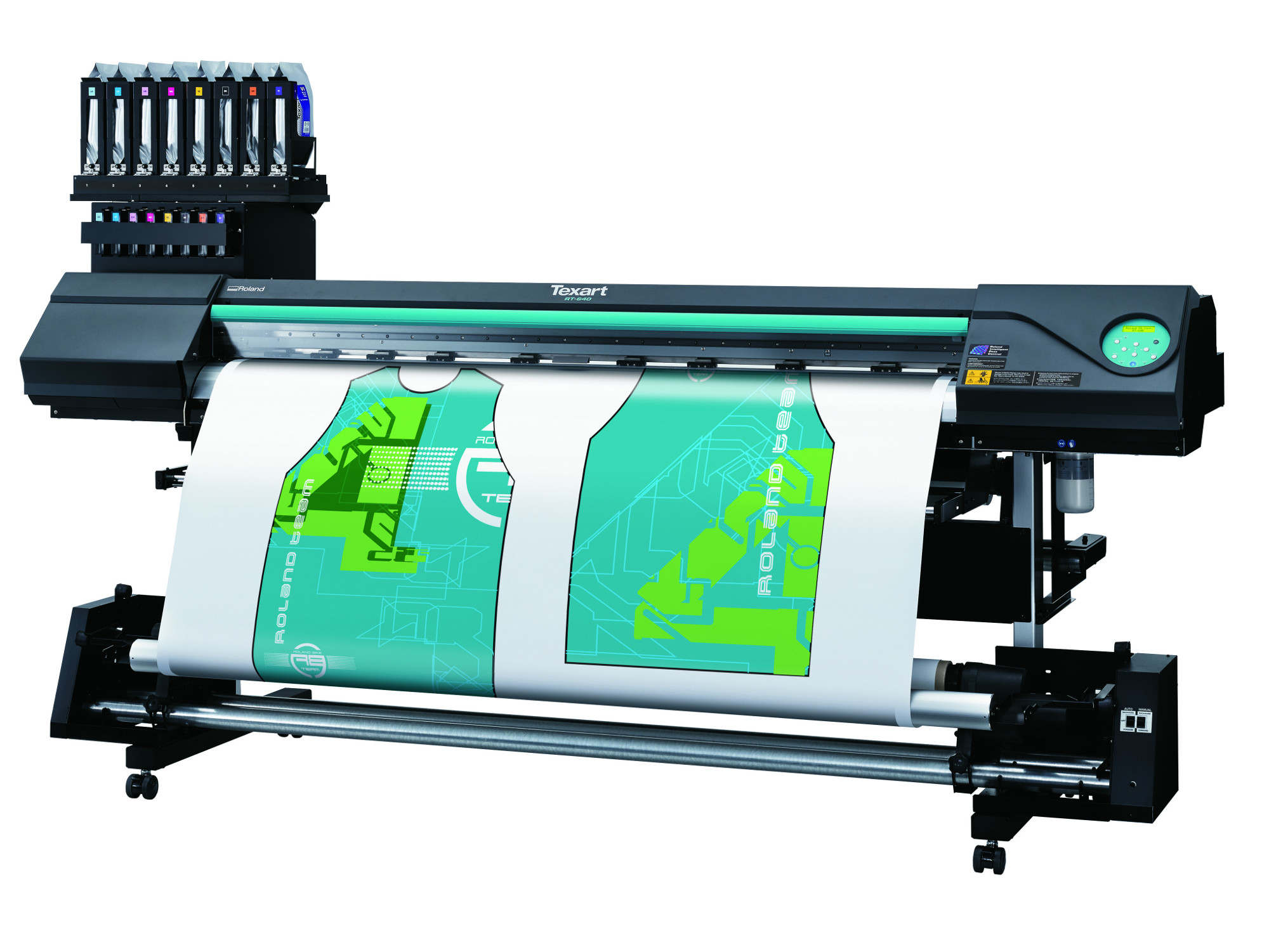 Roland printer installed at Magic Textiles Digital Printer
