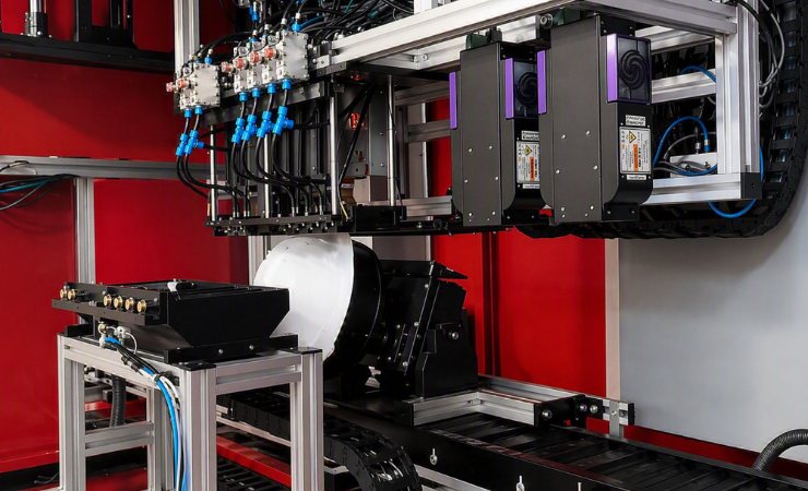 A hardhat being printed on an EPS DTO machine