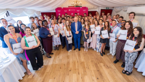 Baron Black with the 2026 Printing Charity Rising Star winners