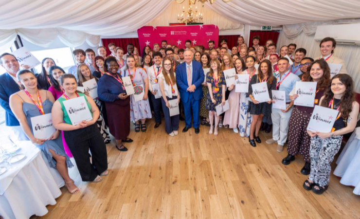Baron Black with the 2026 Printing Charity Rising Star winners