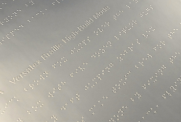 Braille embellishment can be combined with variable data printing