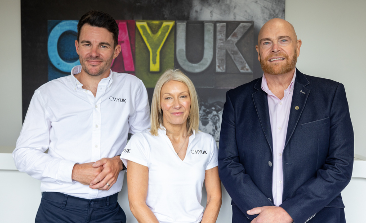 Chris Martin, Sales Director, CMYUK; Sue Hayward, Commercial Director, CMYUK; Eddie Tucker, MD, Liyu England