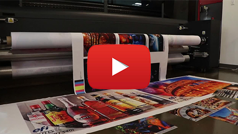 EFI VUTEk FabriVU 340i Soft Signage Printer with Inline sublimation Overview
