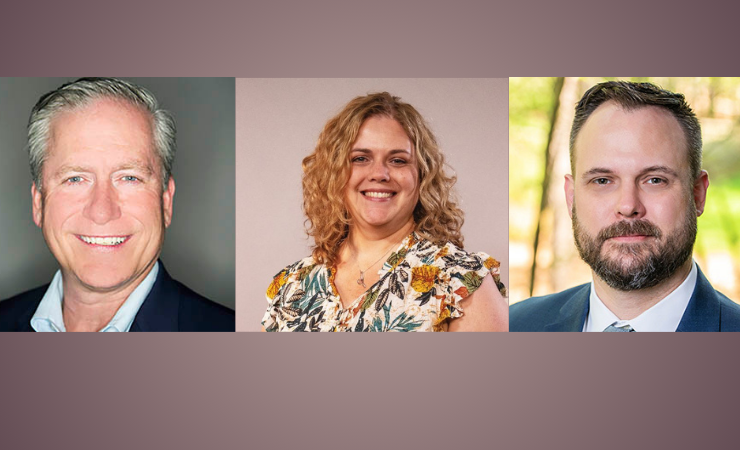 From left: Chris Lyons, Denise M. Gustavson, and Josh Carruth