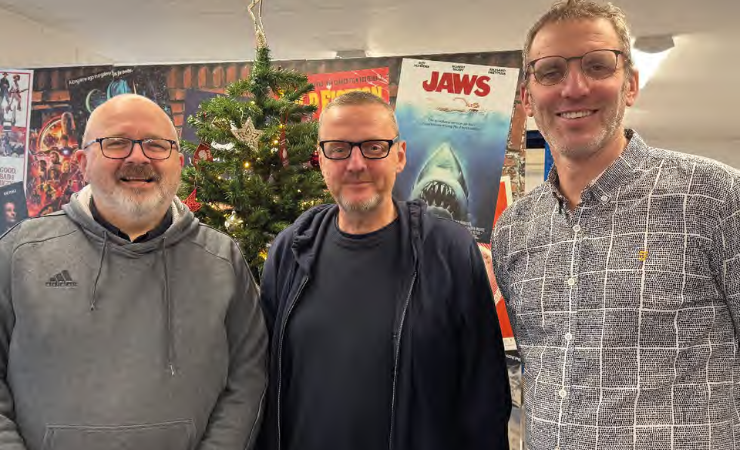 From left: Chris Perry, Neil Mortimer, David Kilmurray.