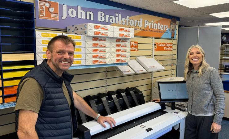 John Brailsford with Stanford Marsh's Amy Smith