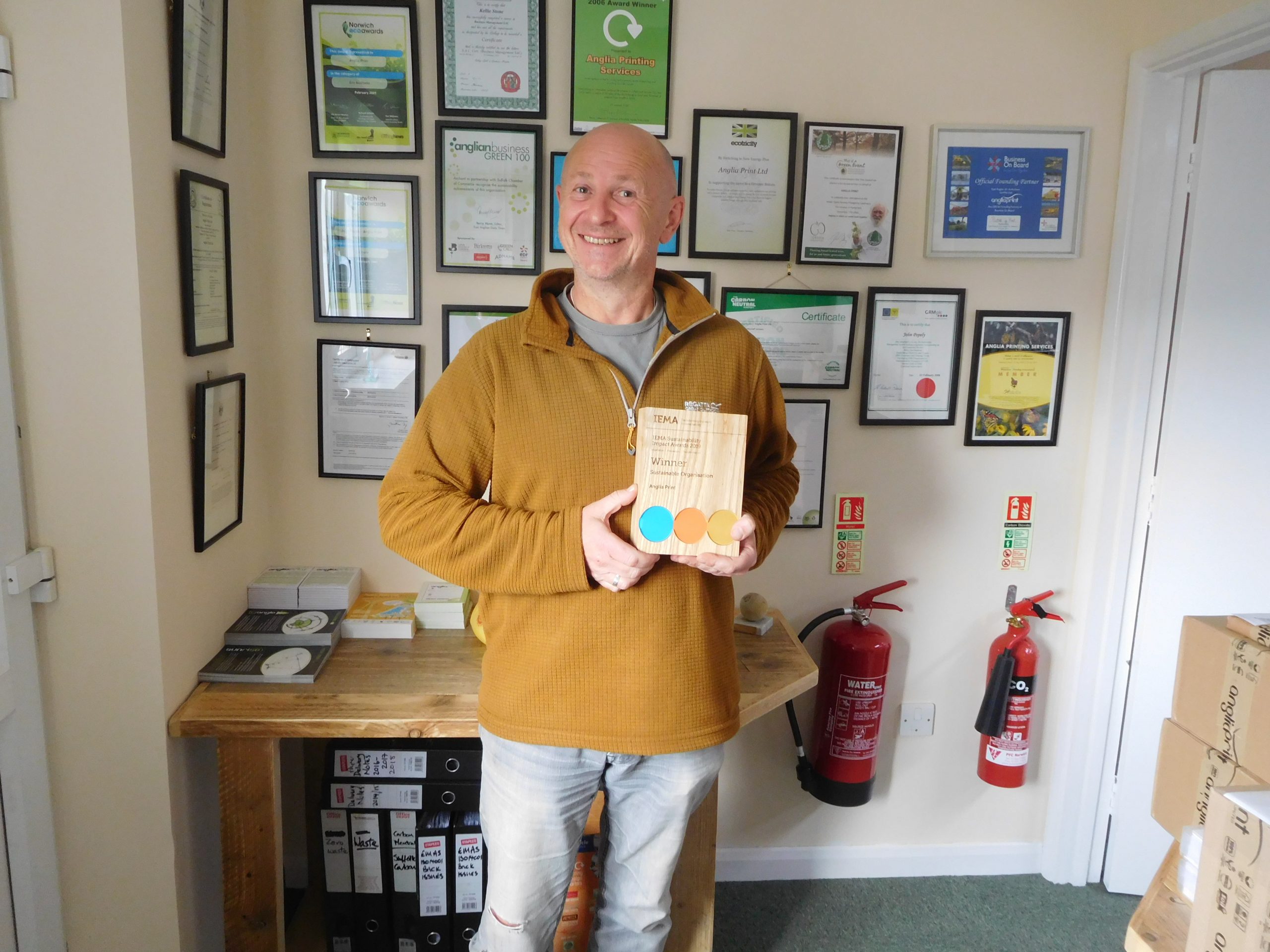 Anglia scoops international sustainability award Digital Printer