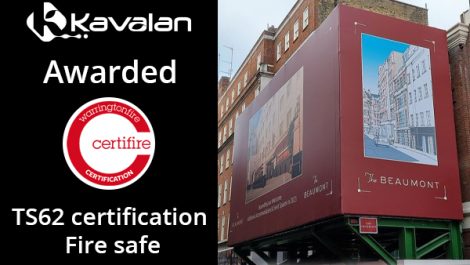 Kavalan receives TS62 fire certification