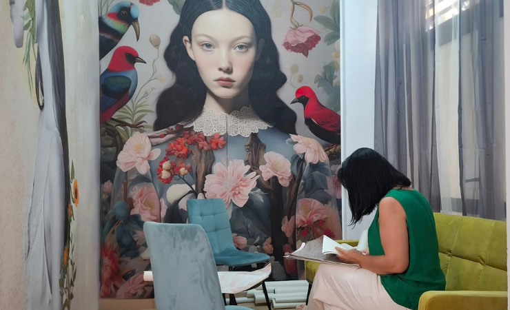 Kridia produces a range of textured wallcoverings