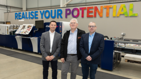 (L-R) Connect Print's Warren Beard, Paul Stead, Jason Bryant