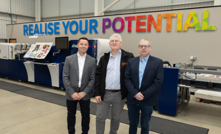 (L-R) Connect Print's Warren Beard, Paul Stead, Jason Bryant