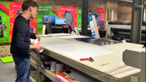 Leap's print department at their Clerkenwell hub