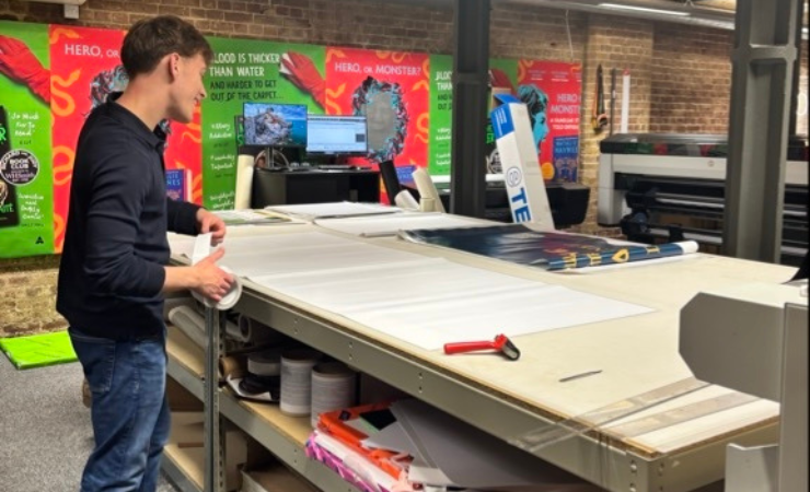 Leap's print department at their Clerkenwell hub