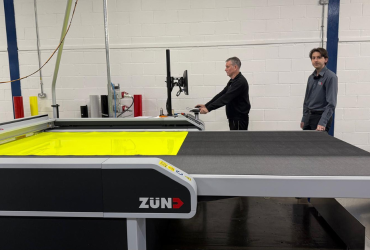 One of the four Zund cutters at William Smith
