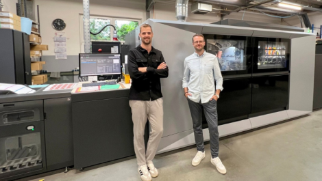 Rautenberg Druck's Stefan Schulz (l) and Tobias Hoffmann