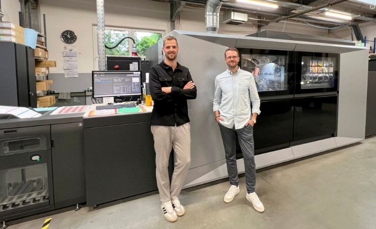 Rautenberg Druck's Stefan Schulz (l) and Tobias Hoffmann