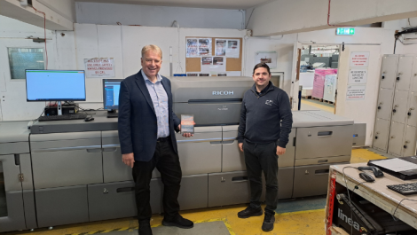 Ricoh's Simon Wheeler (L) with CPI's Josh Vidler