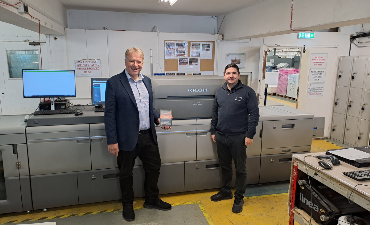 Ricoh's Simon Wheeler (L) with CPI's Josh Vidler