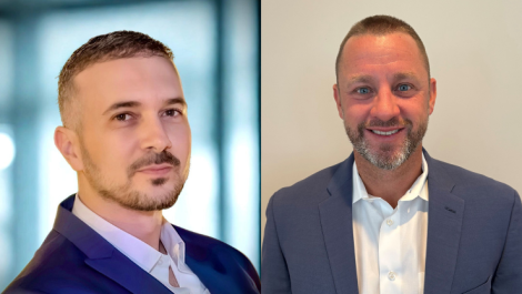 Scodix's Moti Vaknin (L) and Justin Webb