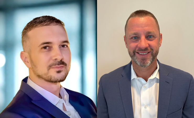 Scodix's Moti Vaknin (L) and Justin Webb