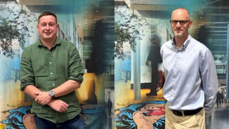 Soyang Europe's Andy Webb (l) and Ian Windebank