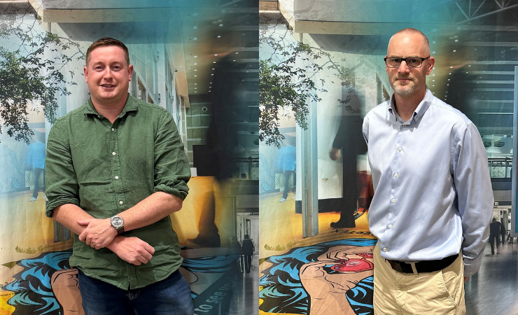 Soyang Europe's Andy Webb (l) and Ian Windebank