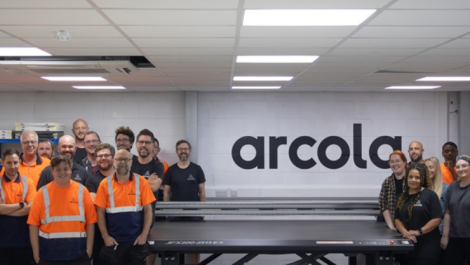 The Arcola team with the Mimaki JFX200-2513 EX