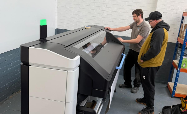 The HP Latex 830W at Advance Print Solutions