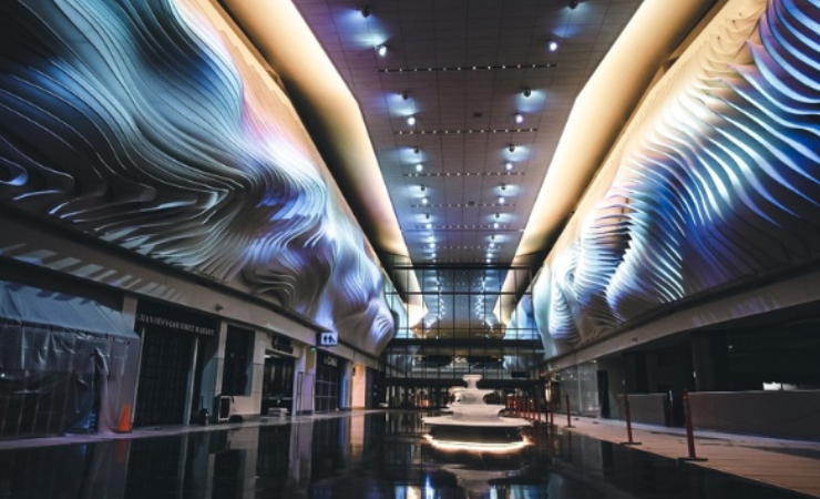 The Look Company redesigned the interior of the Salt Lake City Airport