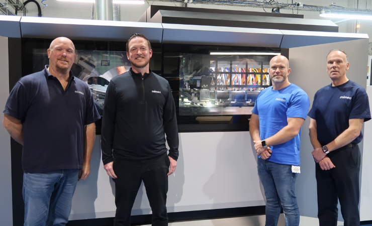 The Mimeo team with the Canon varioPRINT iX3200