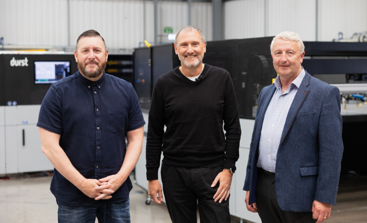 The Pureprint Imprint team with the Durst machine