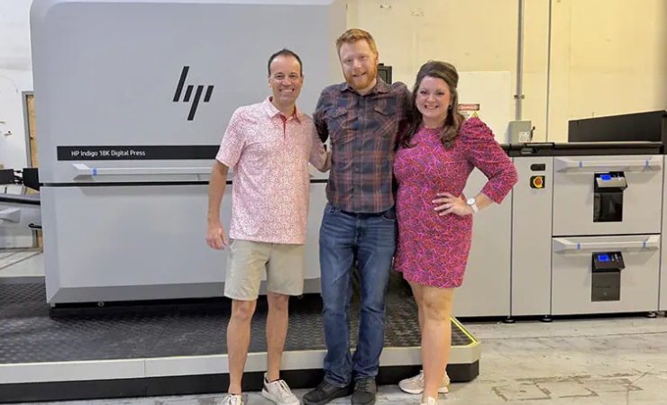 The new HP Indigo 18k at Blooming Color