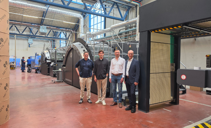 The team from Friedrich Pustet with the HP PageWide Web Press T490