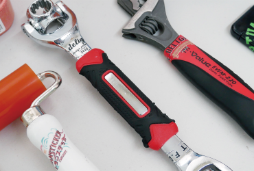 Tools decorated with prints from the UJV300DTF-75 UV-DTF printer
