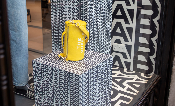 Stylographics tempts shoppers into Marc Jacobs with floor graphics