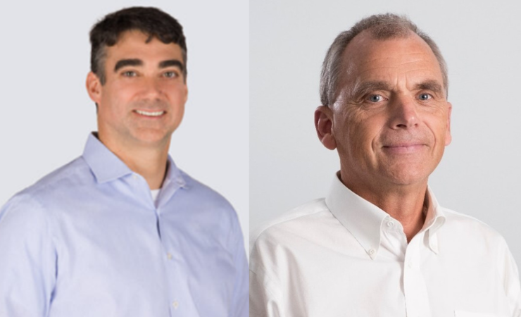 Steve Billow (L) takes over as CEO of Fujifilm Dimatix following the announcement of Martin Schoeppler’s retirement.