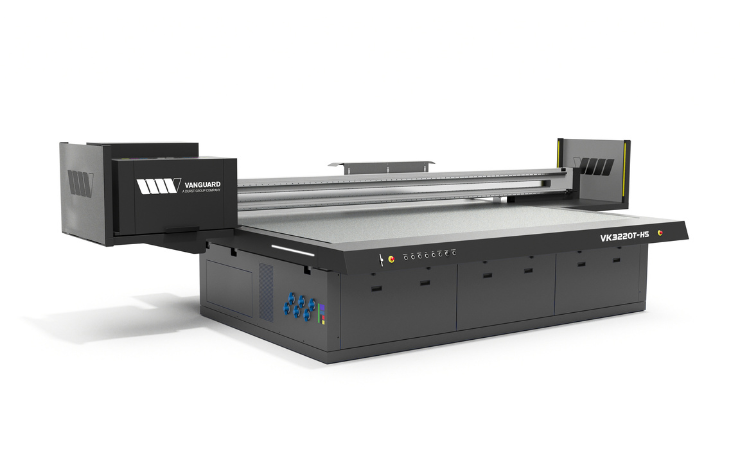 Vanguard Europe has unveiled a next-generation UV flatbed printer, the VK3220T-HS, at Fespa Global.