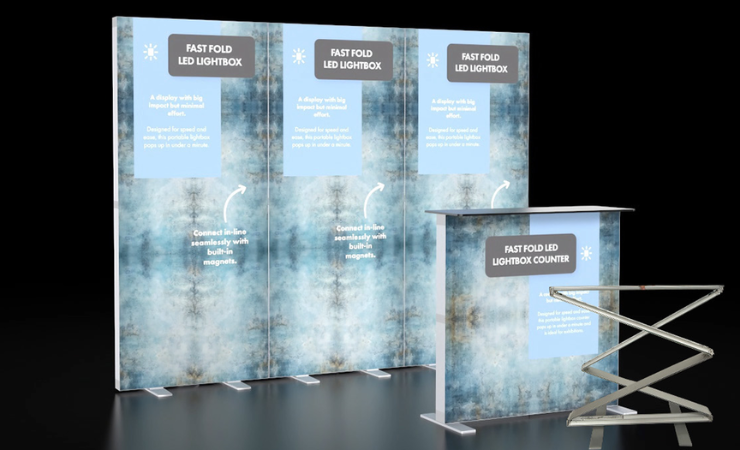 Very Display's Fast Fold LED Lightbox