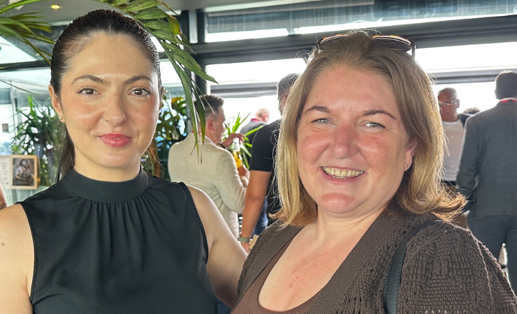 Women in Signs and Graphics UK founders Izabella Ivanovici (left) and Sarah Fenna