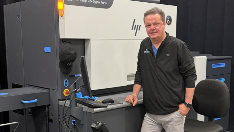 Xerographic's Richard Smith with the HP Indigo 7K+