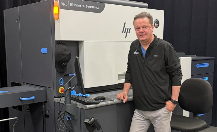 Xerographic's Richard Smith with the HP Indigo 7K+