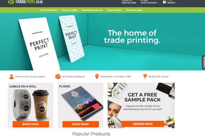 New print buying website from Tradeprint