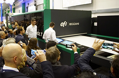 EFI Reggiani upgrades Bolt textile printer
