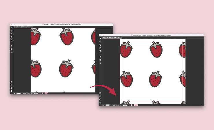 pdfToolbox 17 includes bleed creation for repeating patterns
