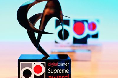 Digital Printer Awards Supreme Award trophy