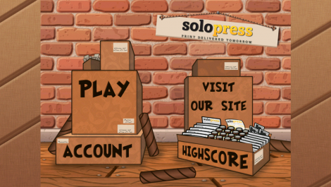 iPhone game app promotes Solopress printing services