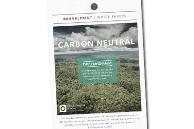 Brunel Print goes carbon neutral